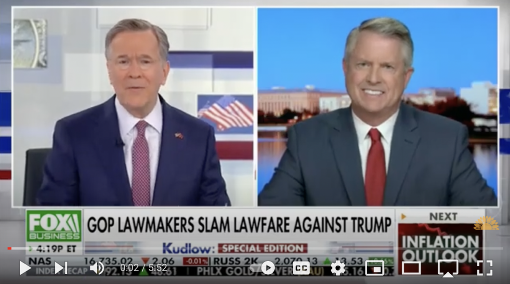Senator Marshall Teams Up with Fox Business to Discuss President Trump’s Resilience